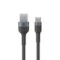 Forever Flexible cable USB - USB-C 1,0 m 3A black цена и информация | Mobiiltelefonide kaablid | hansapost.ee