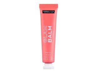 Niisutav huulepalsam Makeup Revolution Relove Glam Pretty Peach, 15 ml hind ja info | Huulekosmeetika | hansapost.ee
