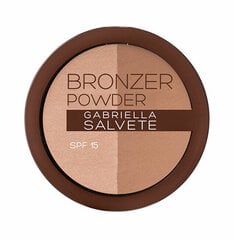 Бронзер Gabriella Salvete Bronzer Powder Duo SPF15 Bronzer, 9 г цена и информация | Бронзеры (бронзаторы), румяна | hansapost.ee