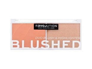 Põsepuna ja highlighter palett Makeup Revolution Colour Play Blushed Queen цена и информация | Бронзеры (бронзаторы), румяна | hansapost.ee