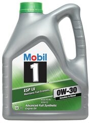 Mootoriõli Mobil 1 ESP LV 0W-30, 4L hind ja info | Mobil Autokaubad | hansapost.ee