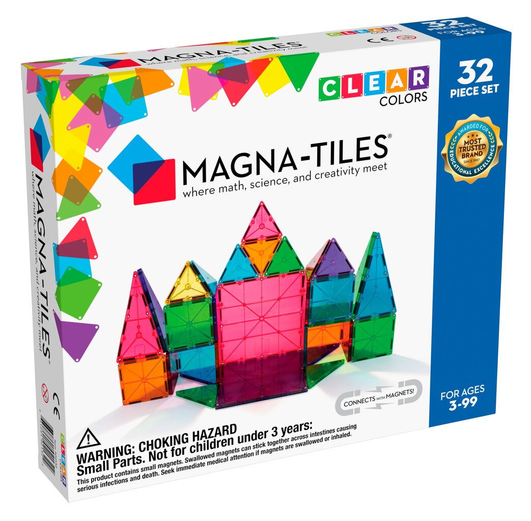 Magnetkonstruktor Magna-Tiles, 32 tk hind ja info | Klotsid ja konstruktorid | hansapost.ee