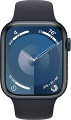 Apple Watch Series 9 GPS + Cellular 45mm Midnight Aluminium Case with Midnight Sport Band - S/M MRMC3ET/A цена и информация | Смарт-часы (smartwatch) | hansapost.ee
