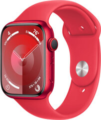 Apple Watch Series 9 GPS 45mm (PRODUCT)RED Aluminium Case with (PRODUCT)RED Sport Band - M/L MRXK3ET/A цена и информация | Смарт-часы (smartwatch) | hansapost.ee