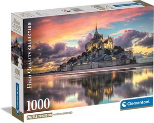 Pusle Clementoni Le Magnifique Mont Saint-Michel, 1000 tk hind ja info | Pusled lastele ja täiskasvanutele | hansapost.ee