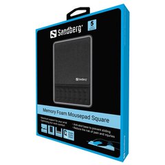 Sandberg 520-38 Memory Foam Mousepad Square цена и информация | Компьютерные мыши | hansapost.ee