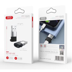 XO NB149-E Адаптер кабелья - конвертор с USB-C мама на USB папа Черный цена и информация | Адаптеры и USB-hub | hansapost.ee