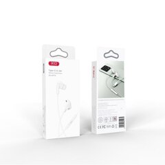 XO laidinės ausinės EP73 USB-C white цена и информация | Наушники | hansapost.ee