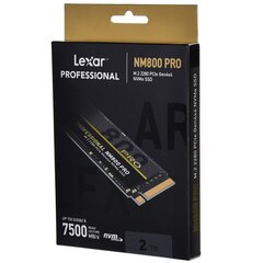 SSD LEXAR NM800PRO 2TB цена и информация | Внутренние жёсткие диски (HDD, SSD, Hybrid) | hansapost.ee