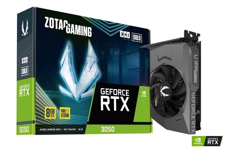 Zotac Gaming GeForce RTX 3050 Eco Solo (ZT-A30500R-10L) цена и информация | Videokaardid | hansapost.ee