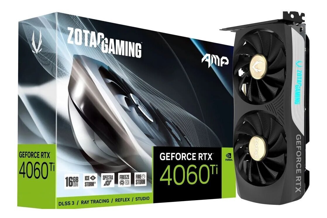 Zotac Gaming GeForce RTX 4060 Ti AMP (ZT-D40620F-10M) hind ja info | Videokaardid | hansapost.ee