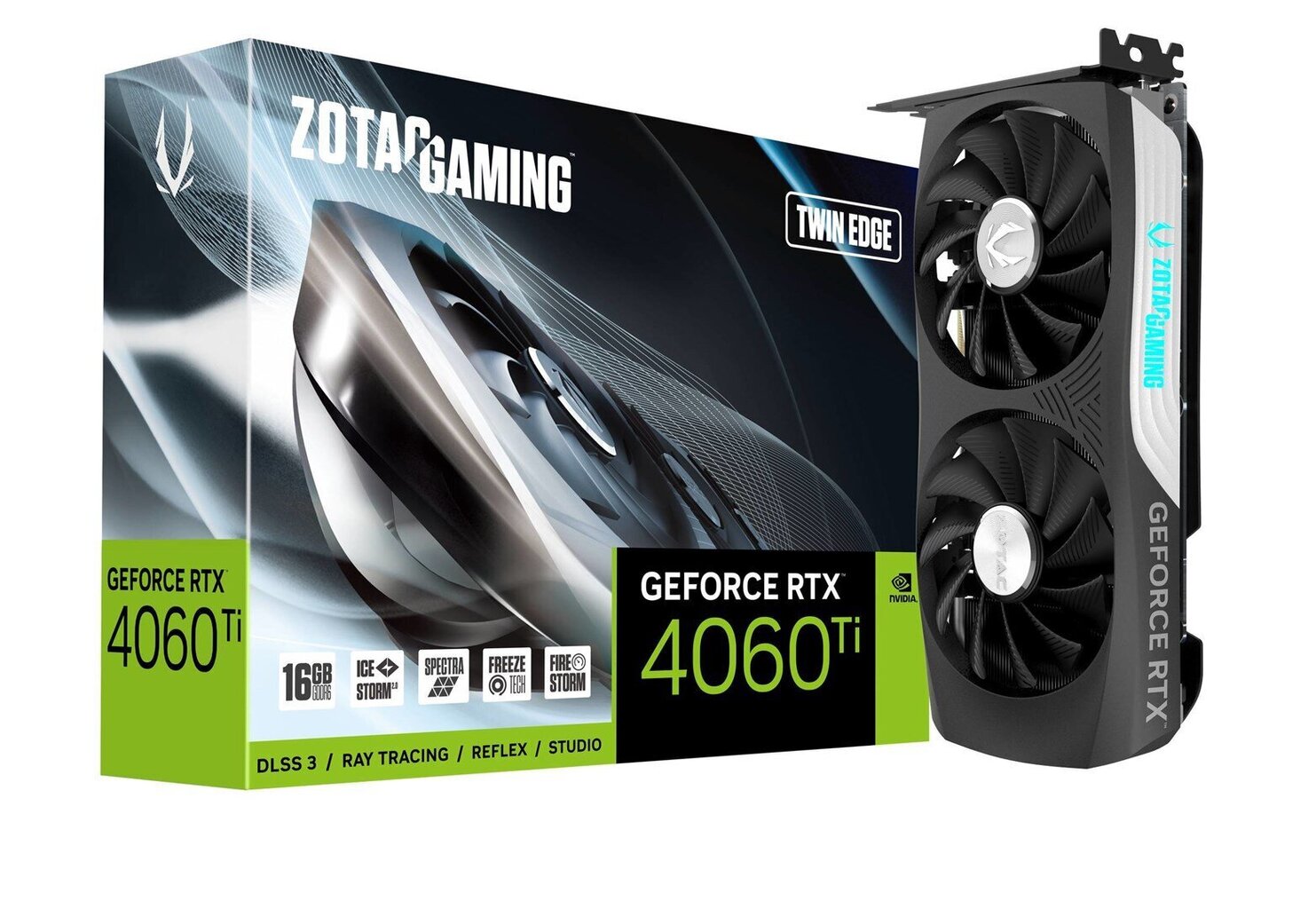 Zotac Gaming GeForce Rtx 4060 Ti Twin Edge (ZT-D40620E-10M) hind ja info | Videokaardid | hansapost.ee
