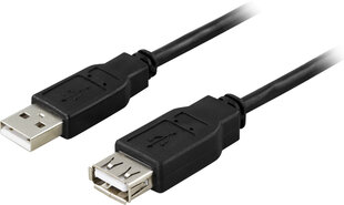 Deltaco, USB 2.0 Type A, 0,2 м цена и информация | Кабели и провода | hansapost.ee