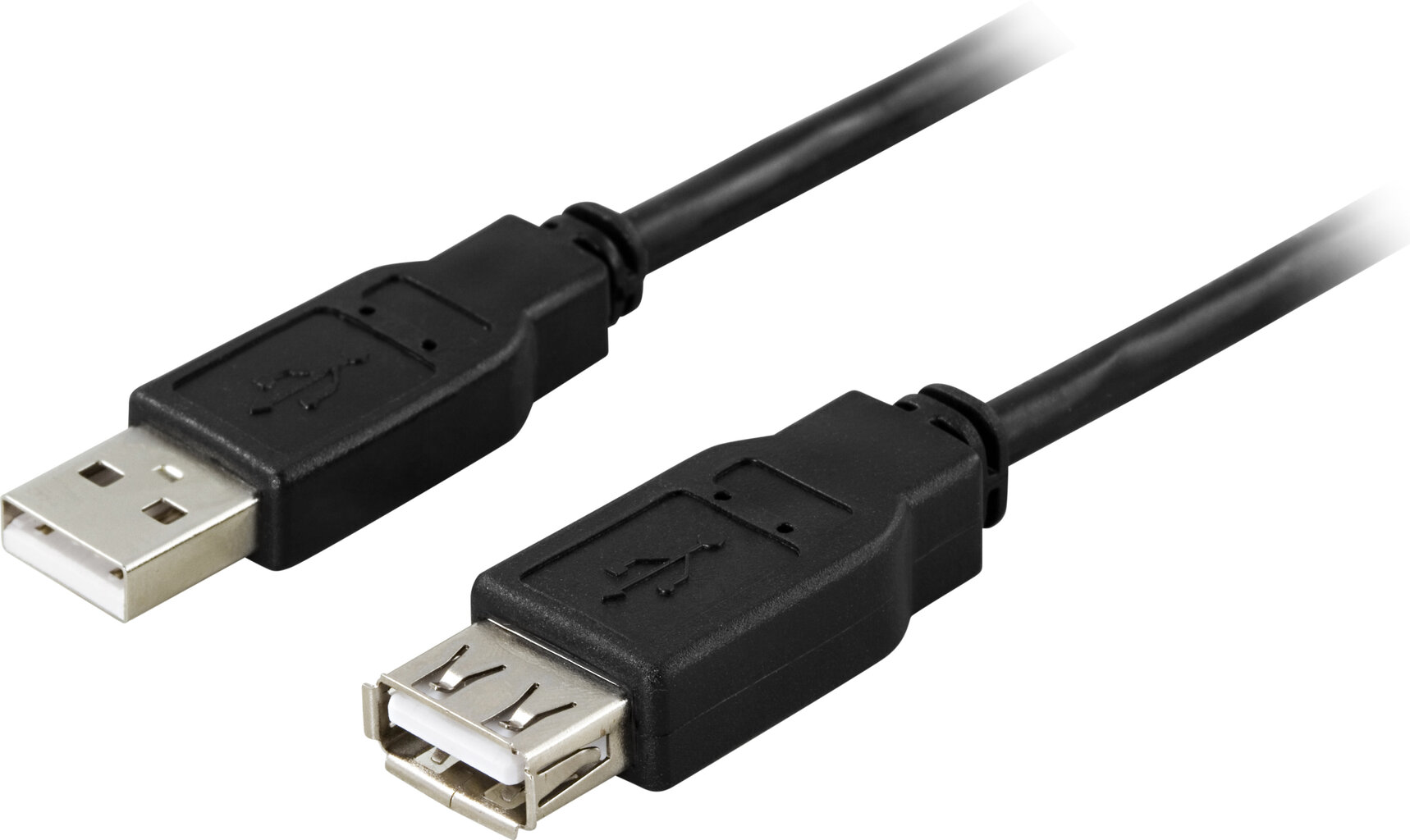 Deltaco, USB-A, 0.2 m hind ja info | Juhtmed ja kaablid | hansapost.ee