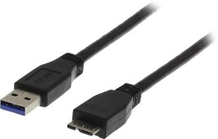 Deltaco, USB-A/Micro USB-B, 2 m hind ja info | Juhtmed ja kaablid | hansapost.ee