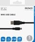 Deltaco, USB-A, 1 m hind ja info | Juhtmed ja kaablid | hansapost.ee
