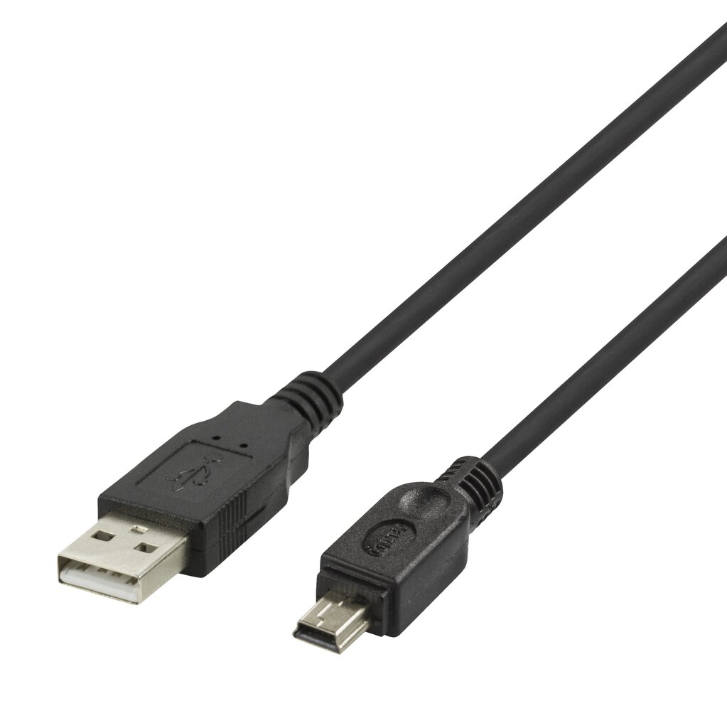 Deltaco R00140007, USB-A, Mini USB-B, 1 m цена и информация | Juhtmed ja kaablid | hansapost.ee