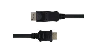 Deltaco, HDMI, DisplayPort, 3 м цена и информация | Кабели и провода | hansapost.ee