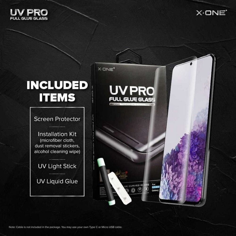 UV Pro Tempered Glass X-One Samsung Galaxy S20 Plus hind ja info | Ekraani kaitseklaasid ja kaitsekiled | hansapost.ee