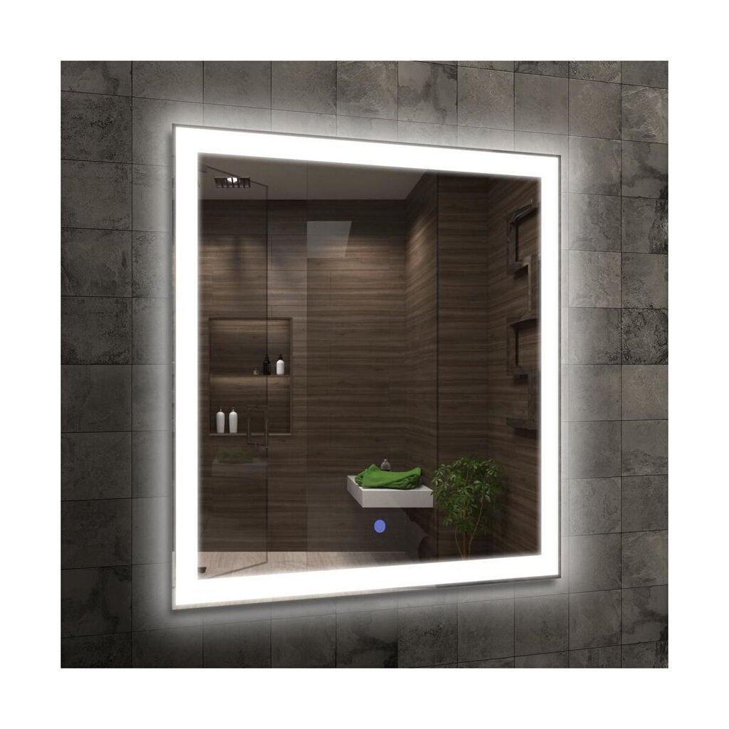 Peegel valgustusega Venti Libra, hõbedane värv цена и информация | Peeglid vannituppa | hansapost.ee