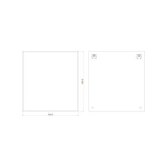 Peegel Dubiel Vitrum Rectangular, 74x80 cm, hõbedane цена и информация | Зеркала | hansapost.ee