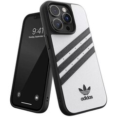 Adidas OR Molded Case PU iPhone 14 Pro 6.1&quot; white-black|white-black 50190 цена и информация | Чехлы для телефонов | hansapost.ee