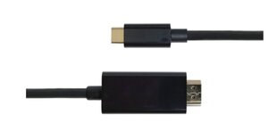Deltaco, USB-C/HDMI, 1 м цена и информация | Кабели и провода | hansapost.ee