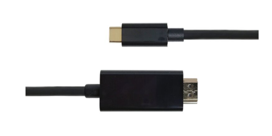 Deltaco, USB-C/HDMI, 1 m kaina ir informacija | Juhtmed ja kaablid | hansapost.ee