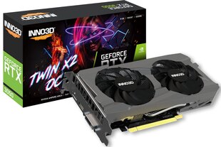 Inno3D GeForce RTX 3050 Twin X2 OC (N30502-08D6X-1711VA41) цена и информация | Видеокарты | hansapost.ee