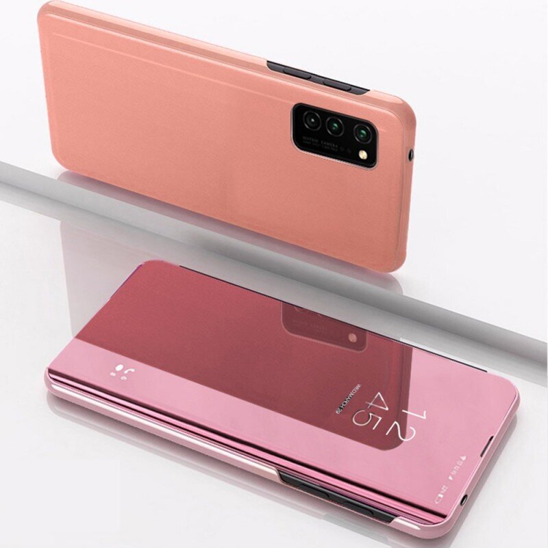 Smart Clear View Samsung Galaxy A13 4G, roosa цена и информация | Telefonide kaitsekaaned ja -ümbrised | hansapost.ee