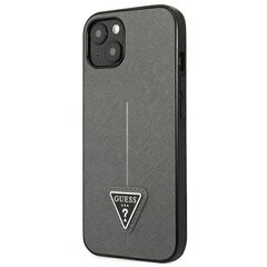 Чехол Guess для iPhone 13 6,1 GUHCP13MPSATLG hardcase Saffiano PU Triangle silver цена и информация | Чехлы для телефонов | hansapost.ee