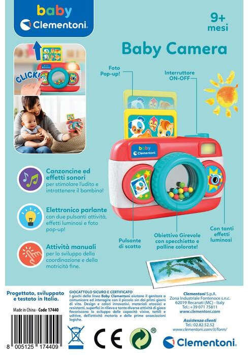 Kaamera Clementoni Baby koos heliga hind ja info | Arendavad laste mänguasjad | hansapost.ee