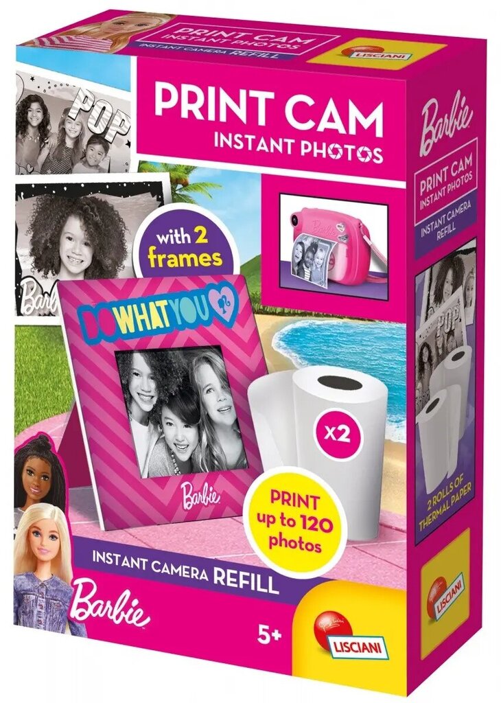 Barbie Print Kaamera Rollers, 2 raami цена и информация | Mänguasjad tüdrukutele | hansapost.ee