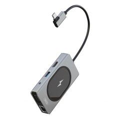 XO HUB007 HUB adapter 9in1 with wireless charger hind ja info | USB adapterid ja jagajad | hansapost.ee