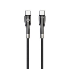 Forever Sleek cable USB-C - USB-C 1,0 m 60W black цена и информация | Forever Бытовая техника и электроника | hansapost.ee