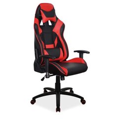 Игровое кресло Signal Meble Supra, черное/красное цена и информация | Офисные кресла | hansapost.ee