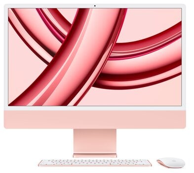 iMac 24” 4.5K Retina, Apple M3 8C CPU, 10C GPU/8GB/256GB SSD/Pink/RUS - MQRT3RU/A hind ja info | Lauaarvutid | hansapost.ee