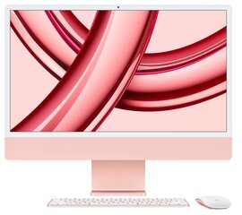 iMac 24” 4.5K Retina, Apple M3 8C CPU, 10C GPU/8GB/256GB SSD/Pink/RUS - MQRT3RU/A kaina ir informacija | Lauaarvutid | hansapost.ee