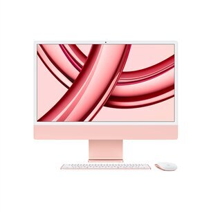 iMac 24” 4.5K Retina, Apple M3 8C CPU, 8C GPU/8GB/256GB SSD/Pink/RUS - MQRD3RU/A цена и информация | Lauaarvutid | hansapost.ee