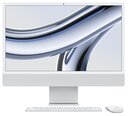 iMac 24” 4.5K Retina, Apple M3 8C CPU, 8C GPU/8GB/256GB SSD/Silver/INT - MQR93ZE/A