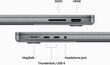 MacBook Pro 14" Apple M3 8C CPU, 10C GPU/8GB/1TB SSD/Silver/INT - MR7K3ZE/A цена и информация | Sülearvutid | hansapost.ee