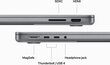 MacBook Pro 14" Apple M3 8C CPU, 10C GPU/8GB/1TB SSD/Silver/RUS - MR7K3RU/A цена и информация | Sülearvutid | hansapost.ee