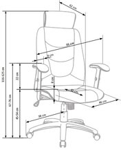 Офисное кресло Halmar Stilo 2, серое цена и информация | Офисные кресла | hansapost.ee