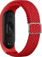 Beline pasek Mi Band 7|6|5 Textile czerwony|red цена и информация | Аксессуары для смарт-часов и браслетов | hansapost.ee