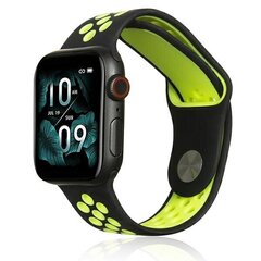 Beline pasek Apple Watch Sport Silicone 38|40|41mm czarno-limonkowy black|lime цена и информация | Аксессуары для смарт-часов и браслетов | hansapost.ee