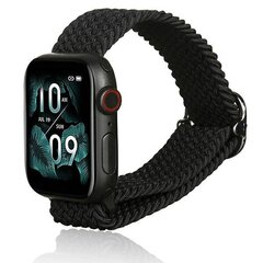 Beline pasek Apple Watch Textile 42|44|45|49mm czarny |black цена и информация | Аксессуары для смарт-часов и браслетов | hansapost.ee