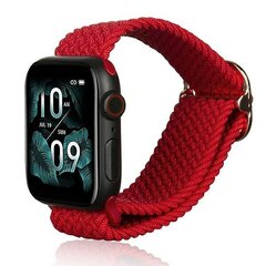 Beline pasek Apple Watch Textile 42|44|45|49mm czerwony |red цена и информация | Аксессуары для смарт-часов и браслетов | hansapost.ee