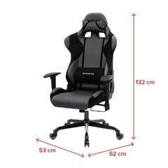 Игровое кресло Selsey Manjaran, черное/серое цена и информация | Офисные кресла | hansapost.ee