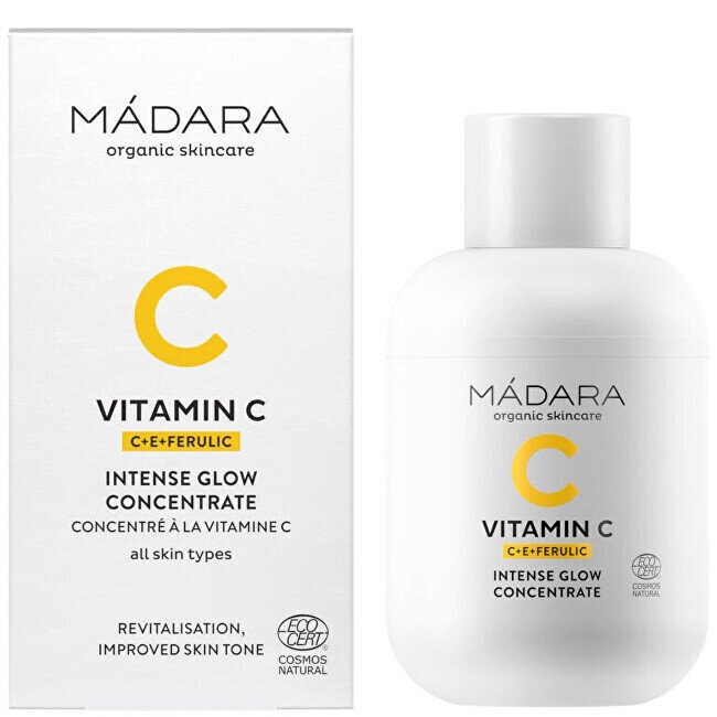 Madara Vitaminas C Intense Glow Concentrate, 30 ml цена и информация | Näokreemid | hansapost.ee