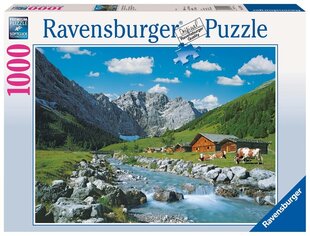 Pusle Ravensburger autrian mäed 1000p 19216 hind ja info | Pusled lastele ja täiskasvanutele | hansapost.ee